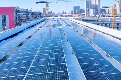 九洲集團承建哈爾濱電機廠屋頂光伏項目一期工程成功并網(wǎng)發(fā)電！